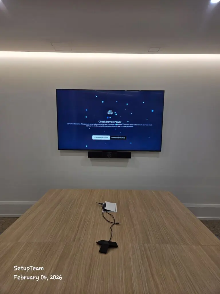 Professional AV installation