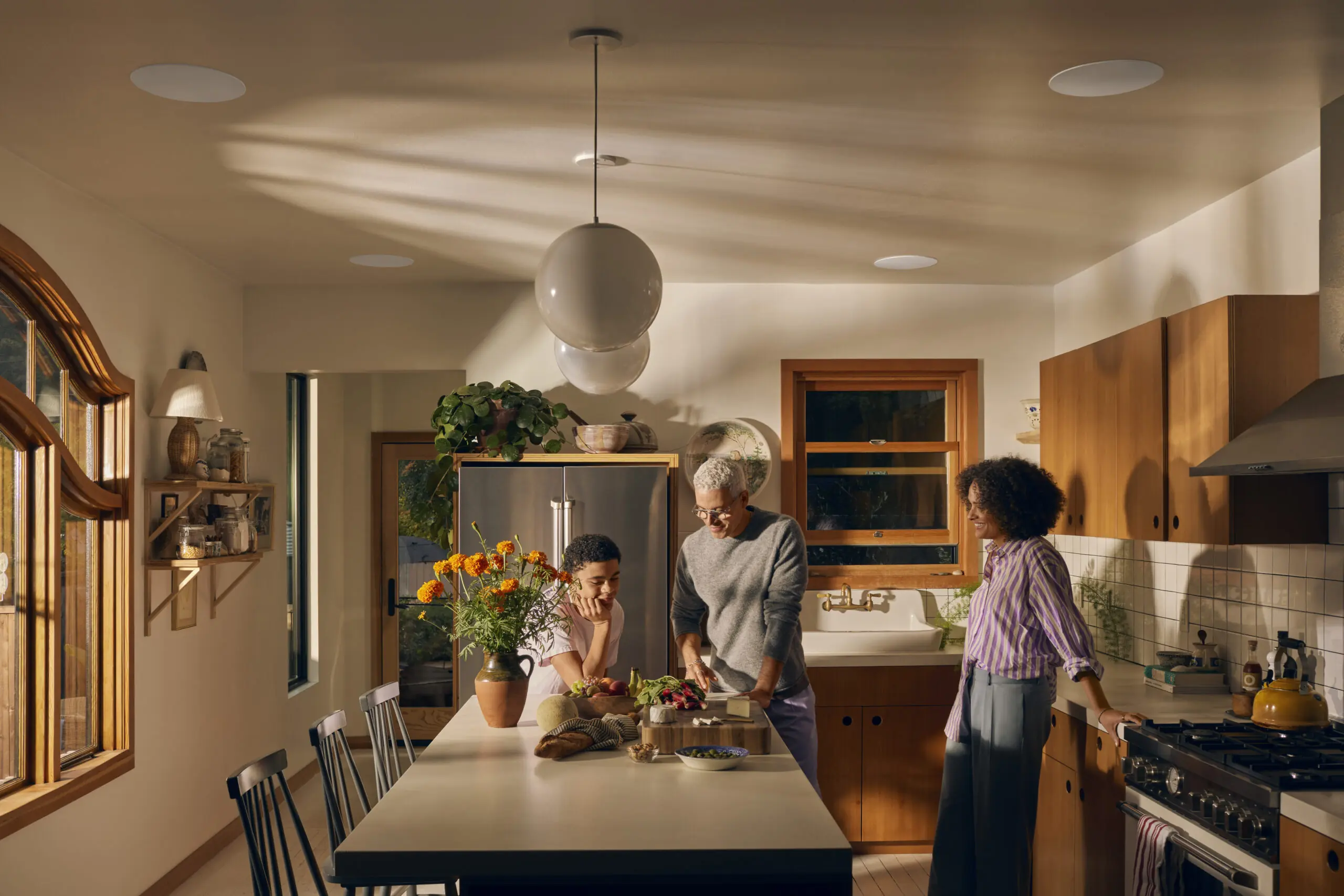 Modern kitchen with Sonos multi-room audio system — SetupTeam Sonos installation and support in Toronto and the GTA