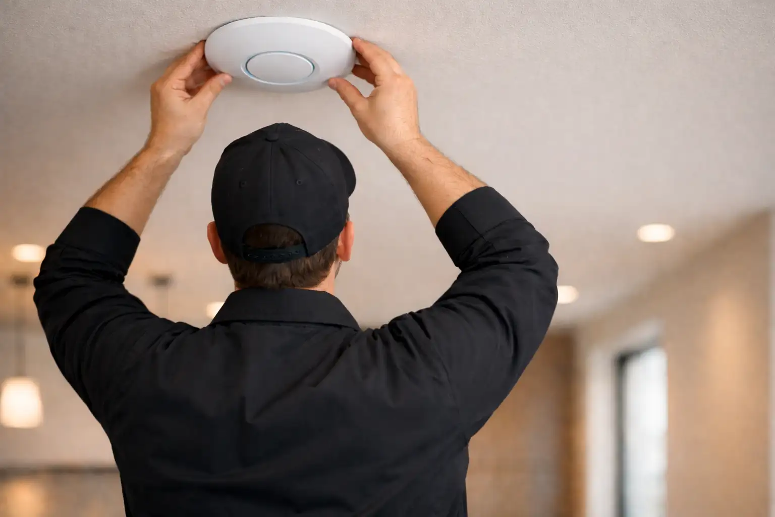 UniFi access point professional ceiling installation Toronto