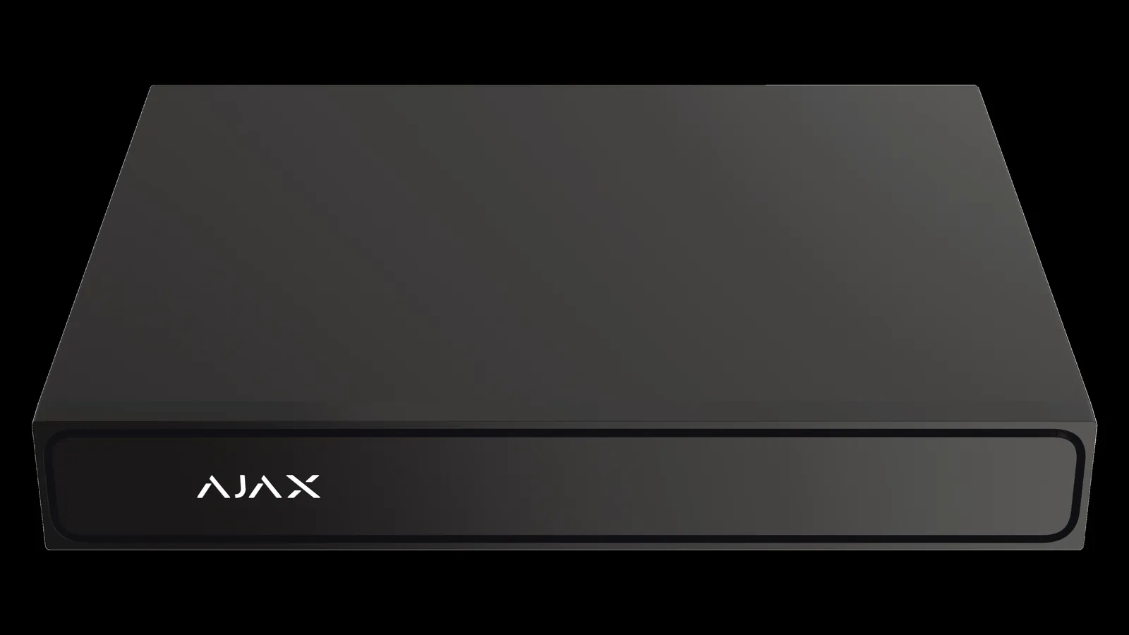 Ajax Superior NVR H2D series network video recorder, a slim black unit that adds AI person, pet and vehicle detection to existing third-party IP cameras