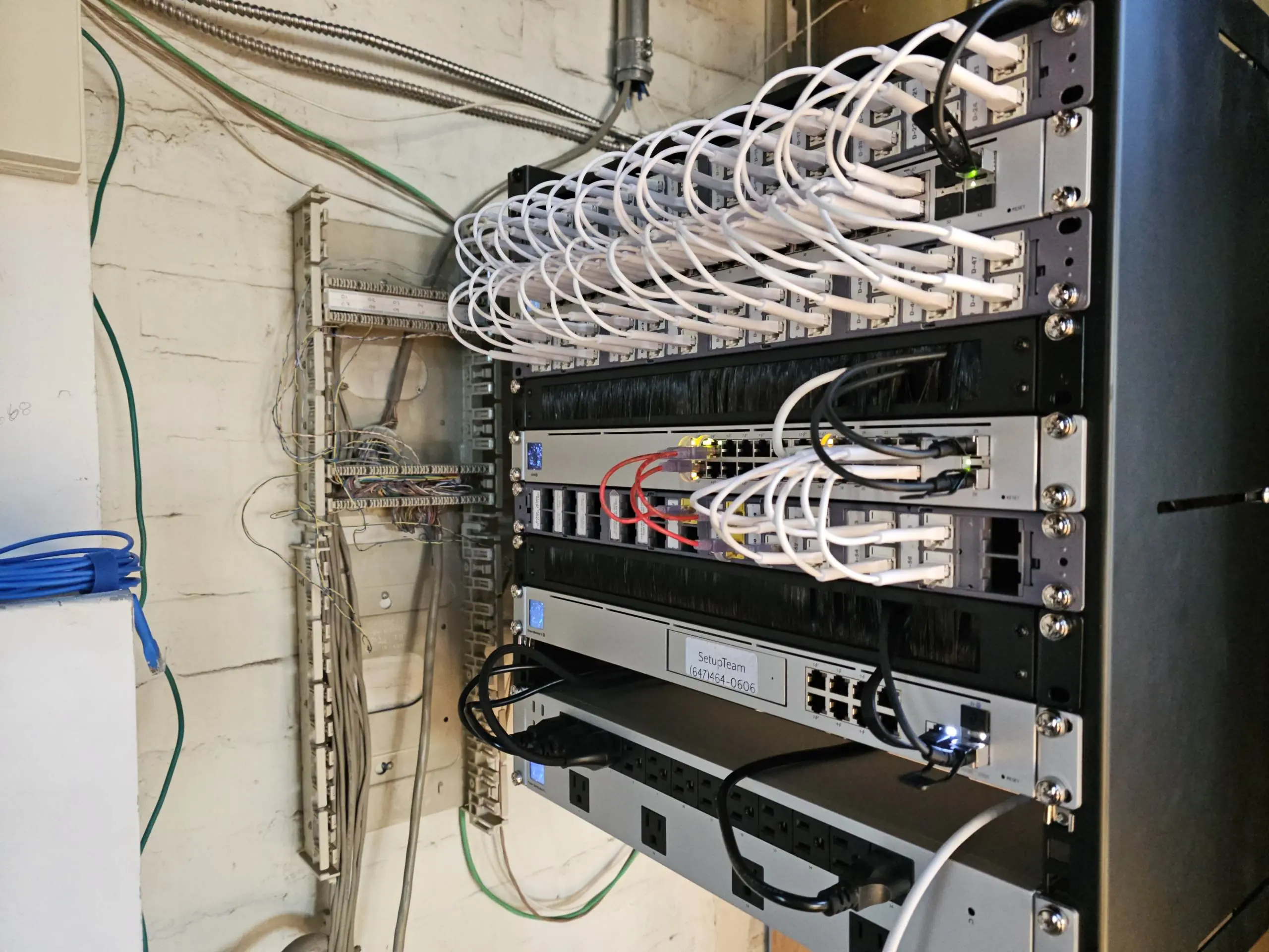 Wall-mounted TV install