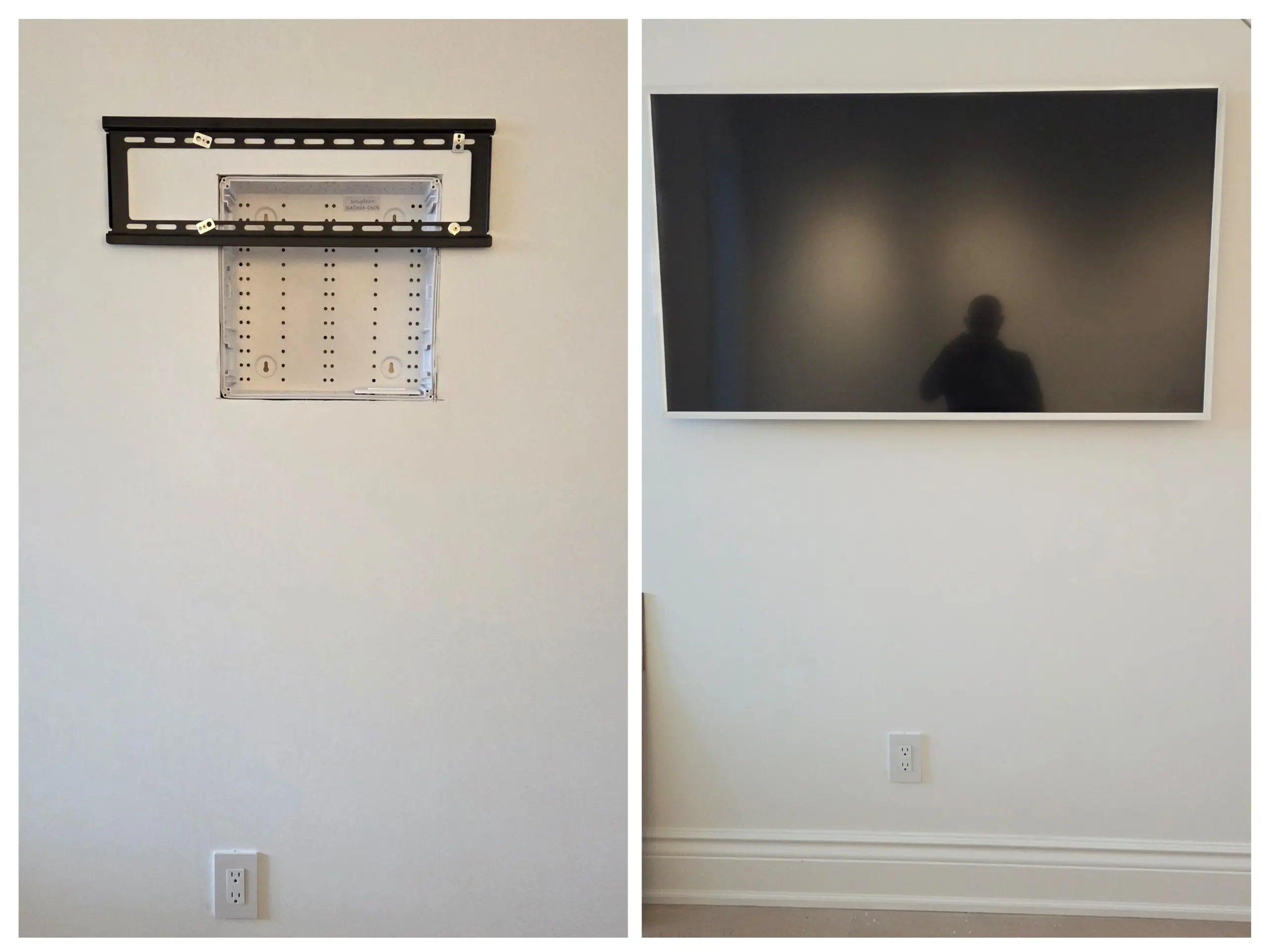 In-wall low-voltage enclosure and cable run