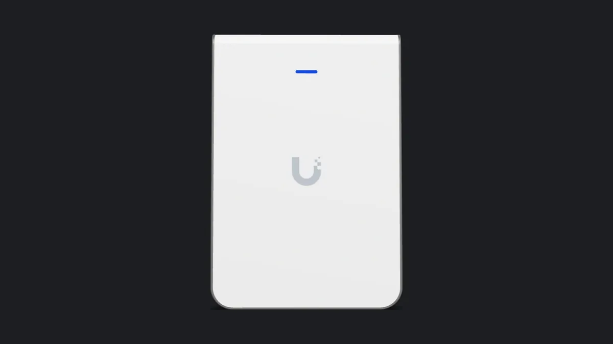 UniFi U7 Pro Wall (U7-Pro-Wall) Wi-Fi 7 wall access point with 6 GHz, front view