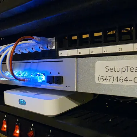 UniFi network rack cable management markham setupteam