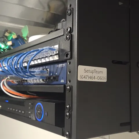 Network Rack and Security Camera System Installation