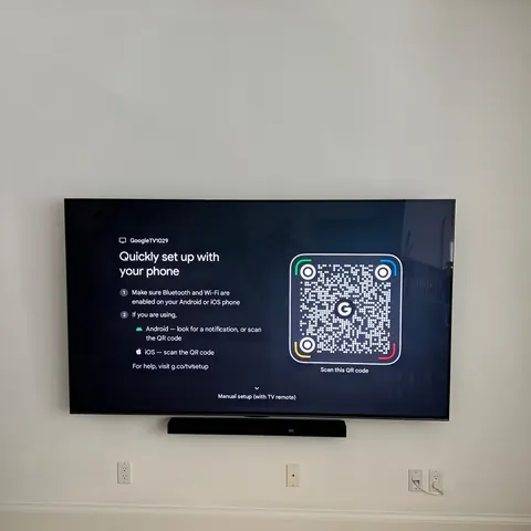 TCL 75 inch TV soundbar wall mounting Toronto