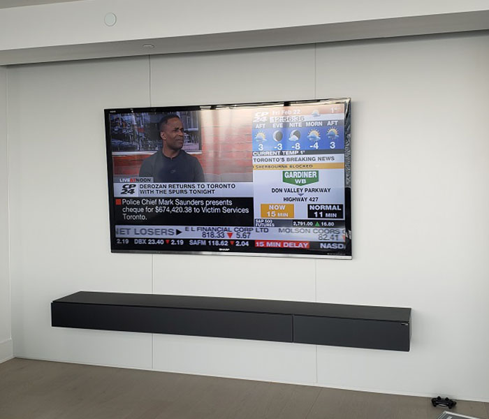 Toronto S Best Tv Wall Mounting And A V Installation Services Setupteam