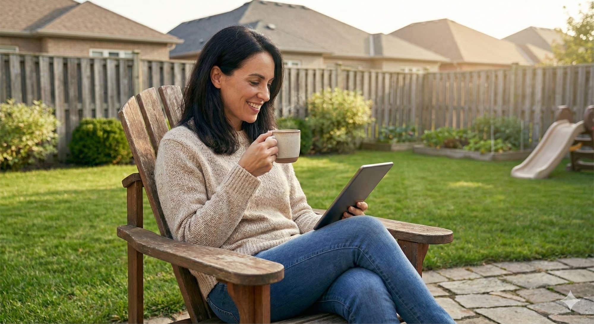 Person requesting a quote for home installation services on a laptop