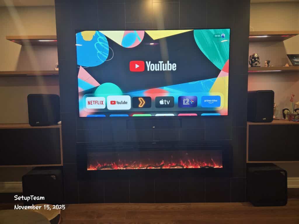 Smart TV streaming apps display