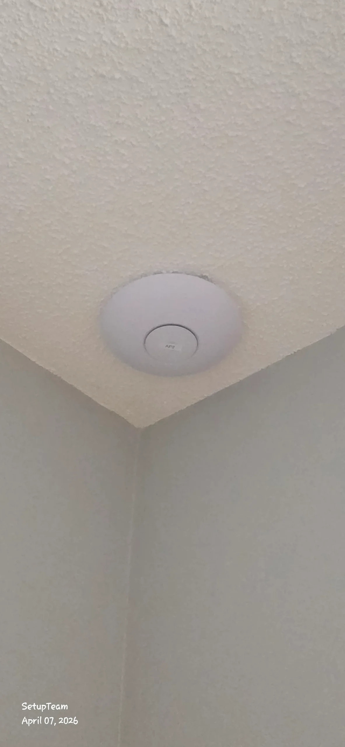 Ceiling Wi-Fi access point installation Mississauga home