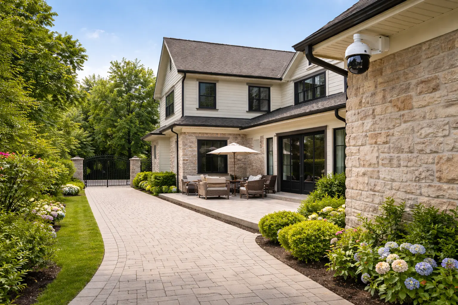 Detached home rear and driveway layout similar to Etobicoke lot-planning conditions