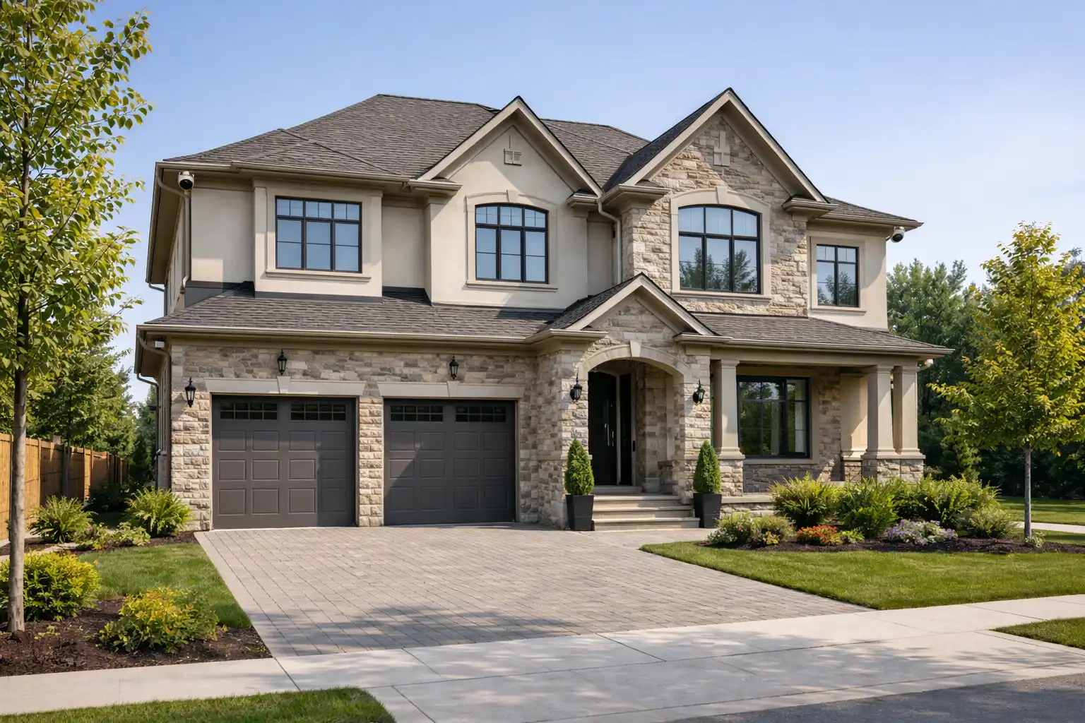 Security camera installation on a premium Vaughan residential property