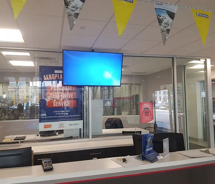 Commercial TV Set up
