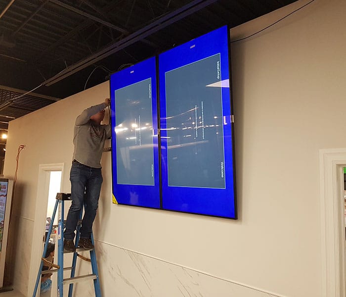 Installation for TV office