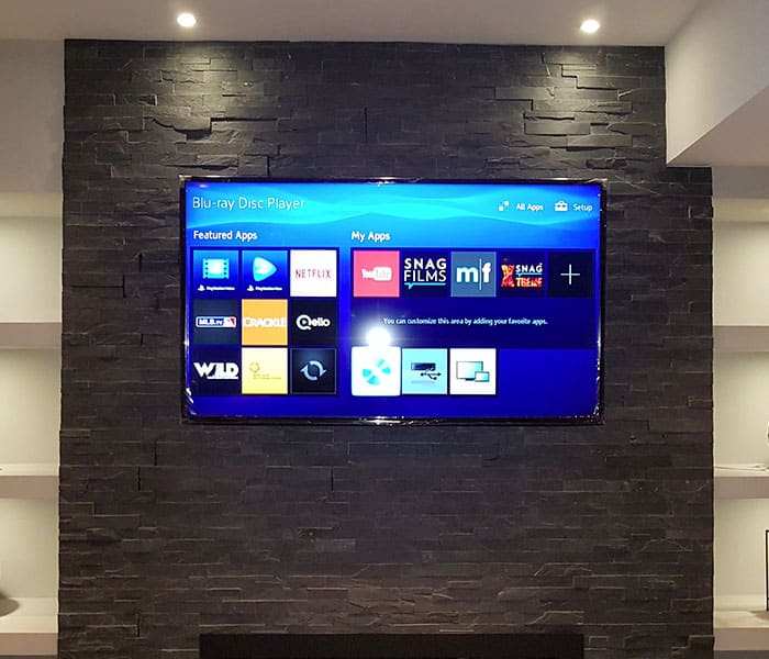 TV wall mounting
